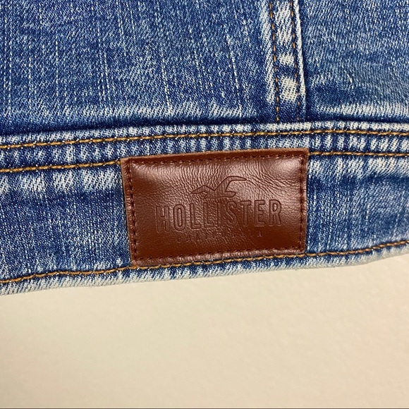 Hollister Sherpa Lined Denim Jacket Size Medium - Picture 6 of 9